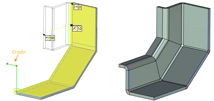 Vytvoření obrysu příruby T-Flex CAD