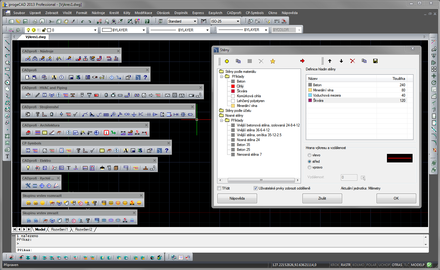CADprofi pro progeCAD a AutoCAD. screenshot