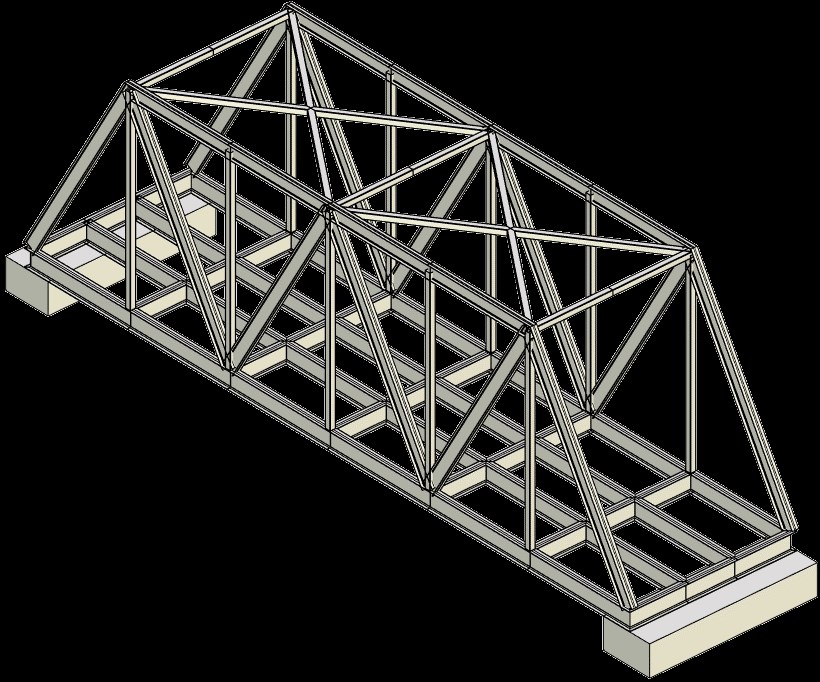 Nosníková konstrukce navržená v T-FLEX CAD 18